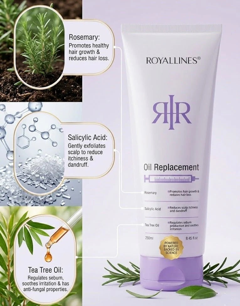 Royallines Oil Replacement – Anti-Hair Loss (Ginger, Biotin & Tea Tree Oil)